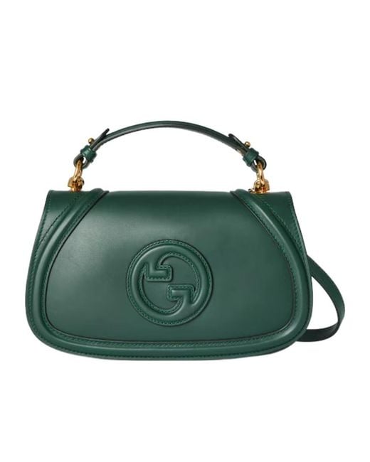 Gucci Green Blondie Small Top Handle Bag