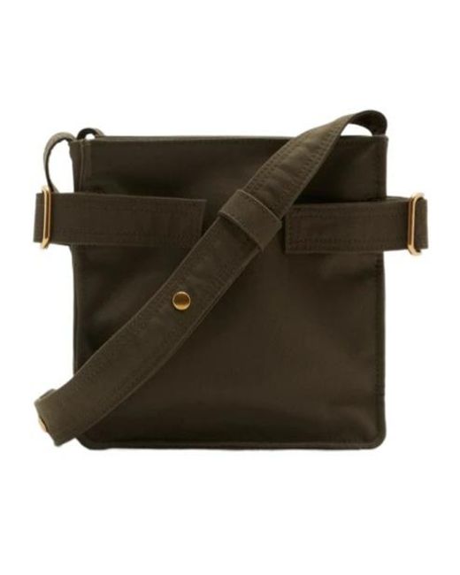 Burberry Green Logo Embroidered Trench Phone Shoulder Bag for men
