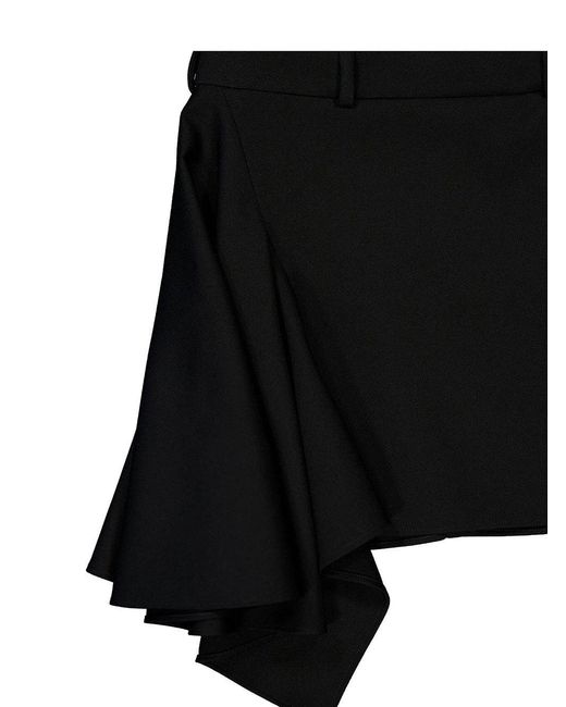 Givenchy Black Slashed Mini Skirt