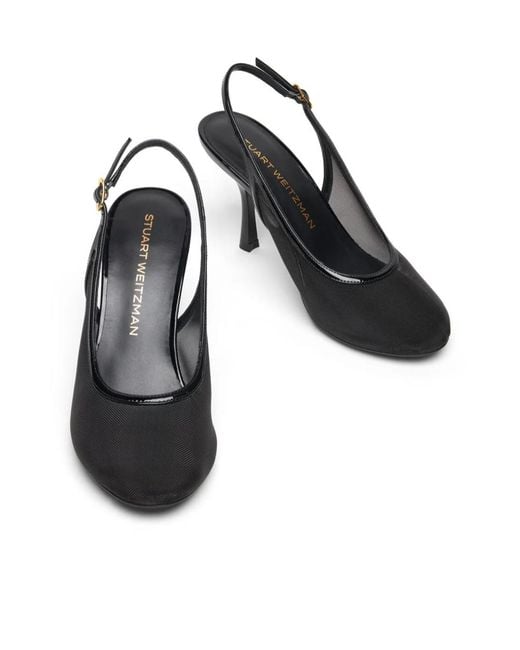 Stuart Weitzman Metallic Bareitall Slingback 85