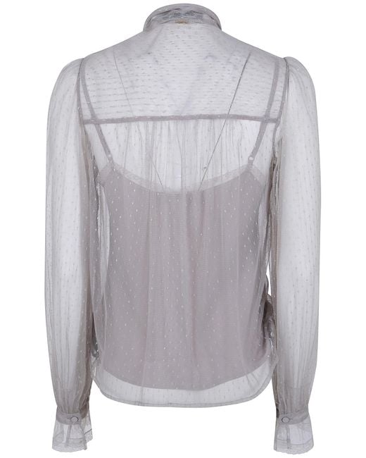 Twinset Gray Long-Sleeved Shirt