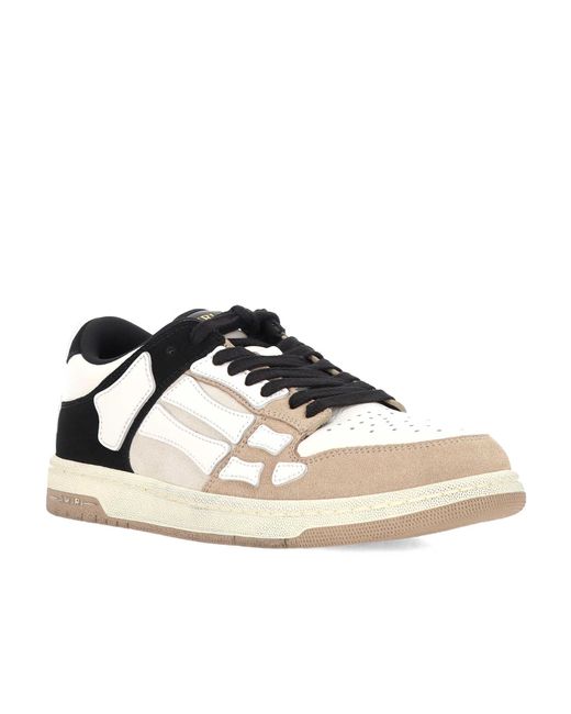 Amiri Black Distressed Skel Top Sneakers for men