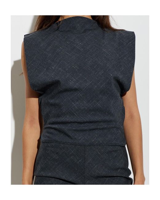 Christopher Esber Blue Banyan Blouse