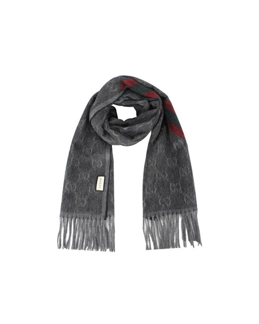Gucci Multicolor Wool Tassel Scarf for men
