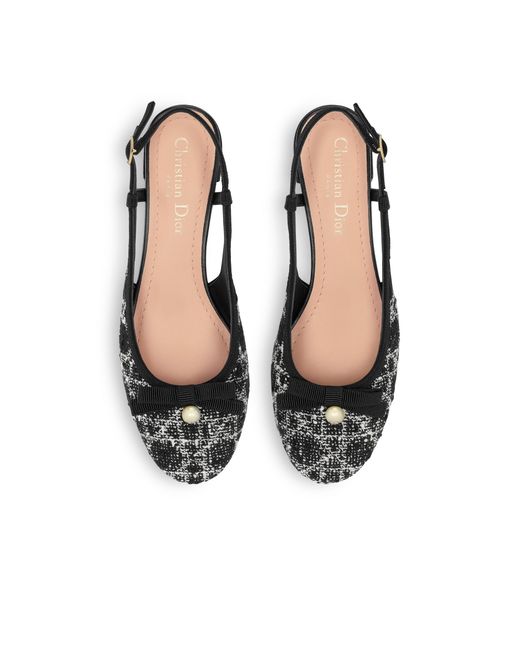 Dior Black Ballet Slingback Pump