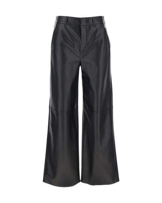 Max Mara Black 'S Maxmara 'Storia' Pants With Belt Loops And Wide Leg