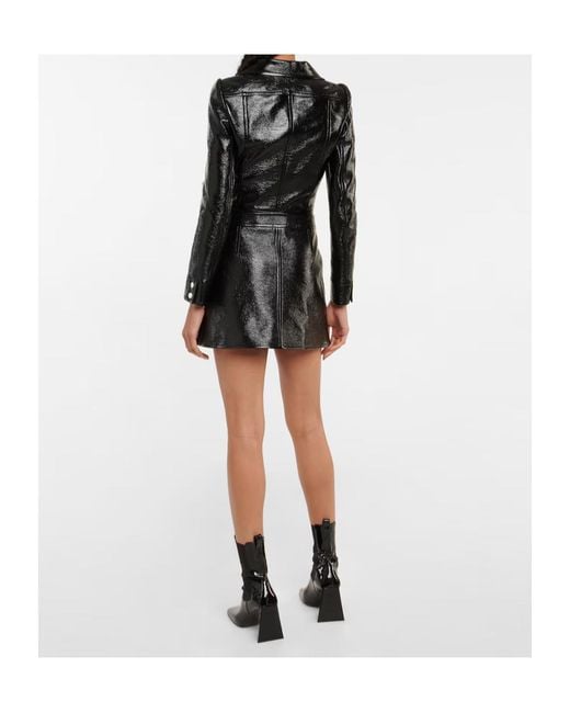 Courreges Black A-Line Skirt
