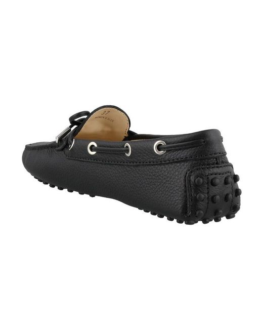 Tod's Black Gommino Slip-On Loafers