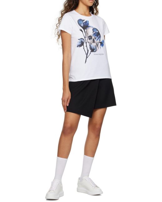McQueen White Larry Oversized Lace-Up Sneakers