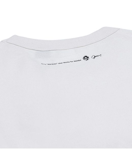 NANGA White Crew Neck T-Shirt for men