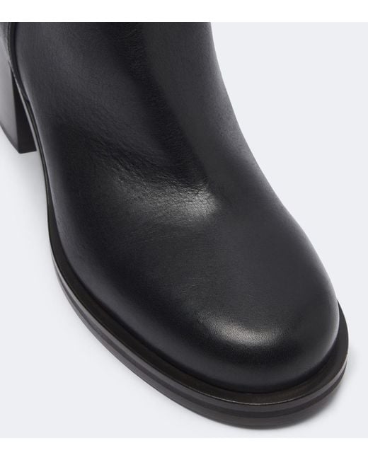 Brunello Cucinelli Black Monili Round-Toe Ankle Boots