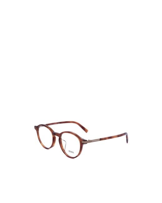 Zegna Multicolor Erz Round Frame Glasses for men