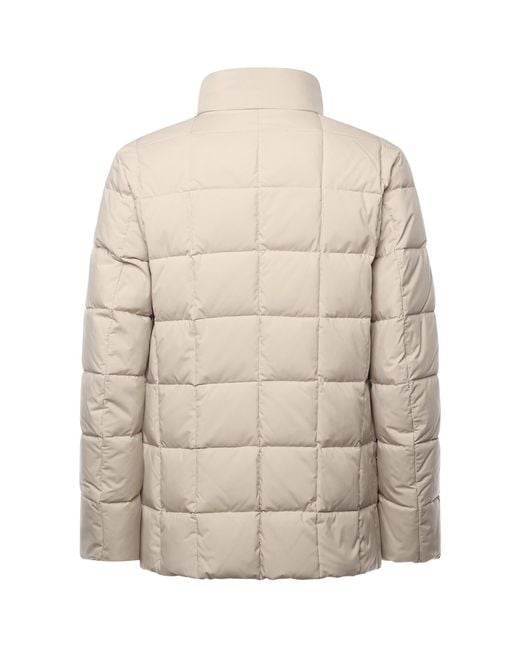 Fay Natural Quilted Zip-Closure Coat for men