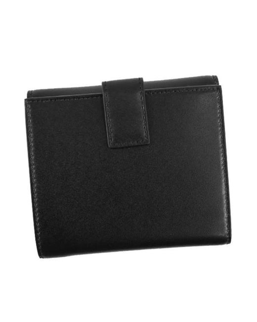 Ferragamo Black Logo Bow Wallet