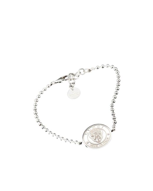 Gucci Metallic Crest Boule Bracelet for men