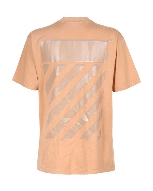 Off-White c/o Virgil Abloh White T-Shirt With Round Neck And Short Sleeves