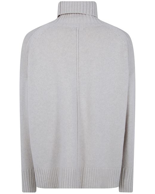 Soeur Gray William Oversized Turtleneck Knitted Sweater