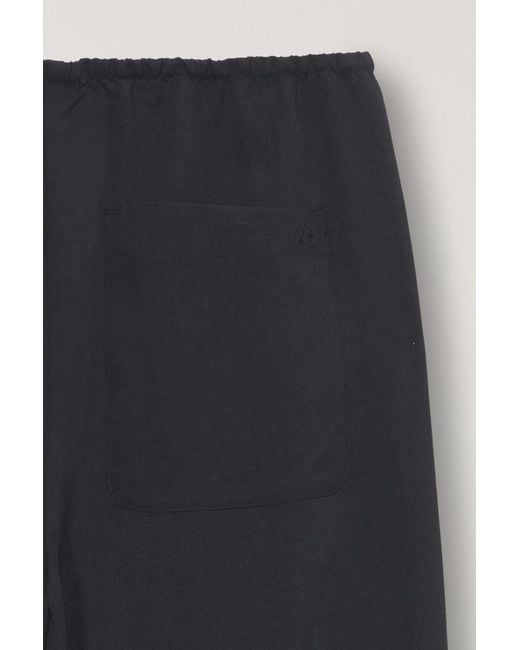 DUNST Black Drawstring Casual Pants