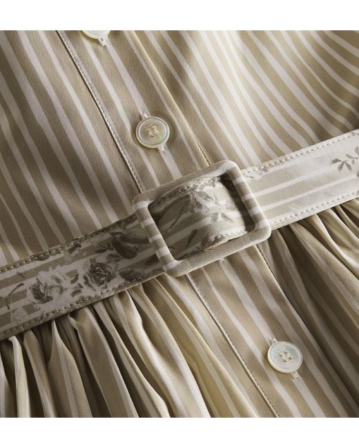 Dior White Iviera Mid-Length Belted Dress
