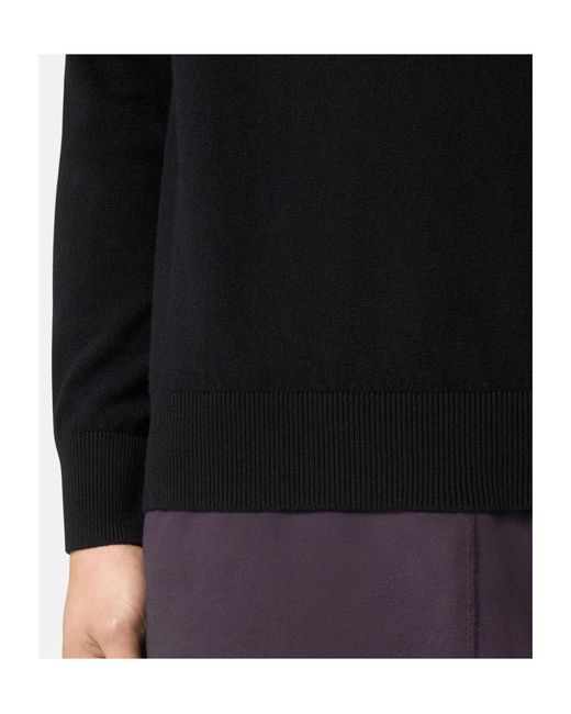 Stone Island Black Compass Badge Crewneck Jumper for men