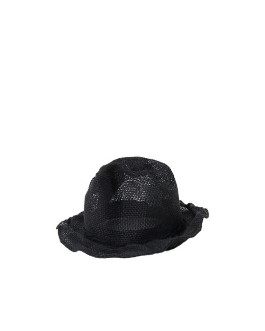 Yohji Yamamoto Black Pleated Hat for men