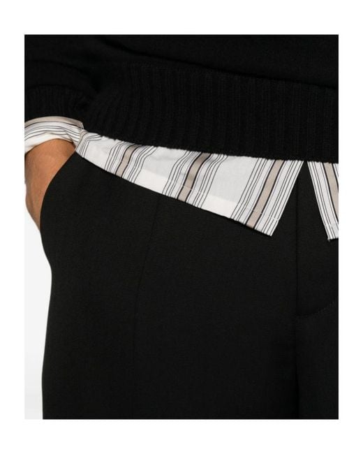 Nine:inthe:morning Black Casual Pants With Belt Loops for men