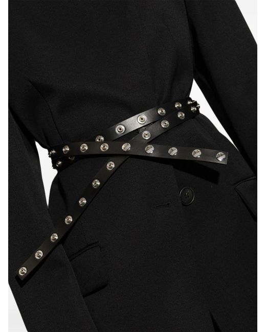 The Attico White The Press-Stud Embellished Belt