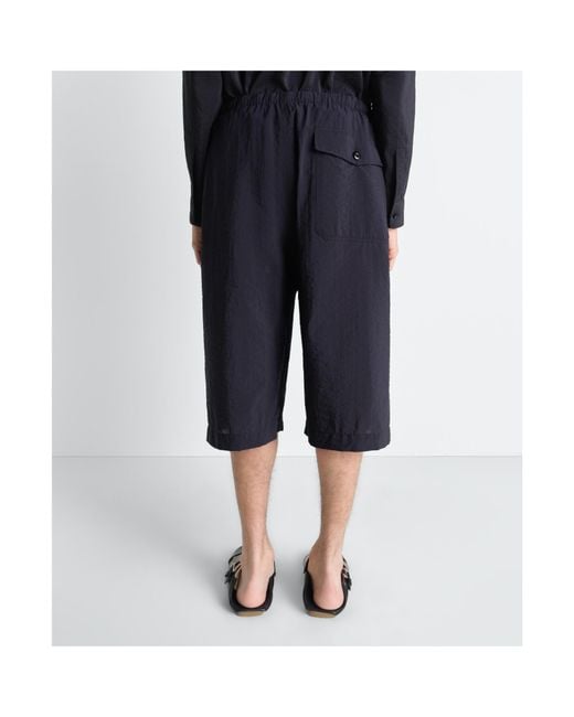 Lemaire Blue Cargo Easy Shorts for men