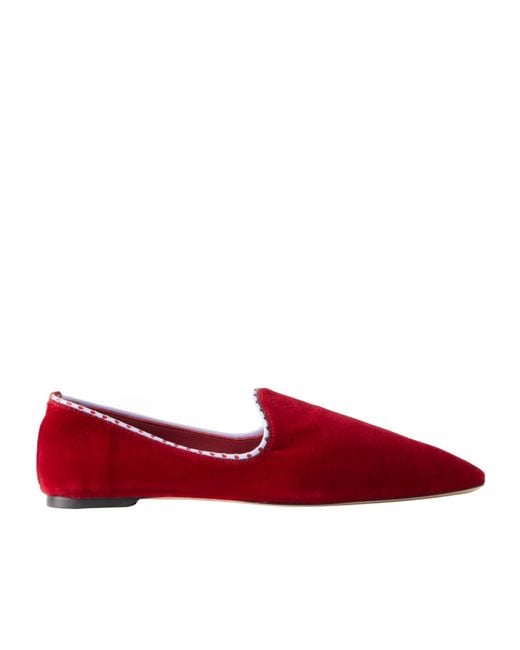 Totême Red Slip-On Loafers