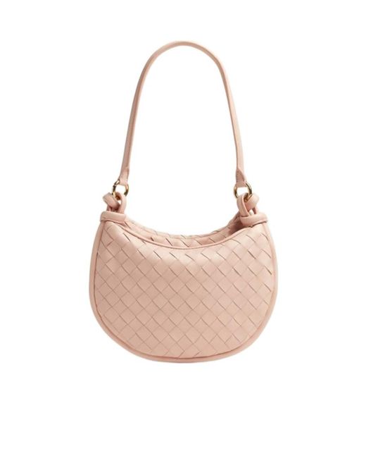 Bottega Veneta Pink Gemelli Small Shoulder Bag