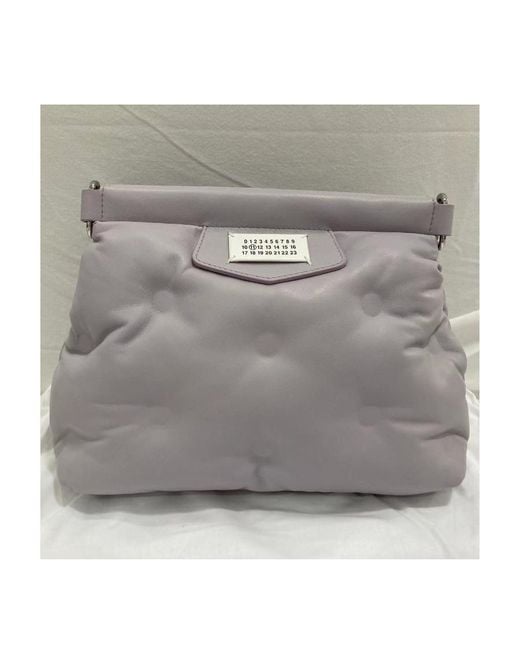 Maison Margiela Gray Glam Slam Quilted Shoulder Bag