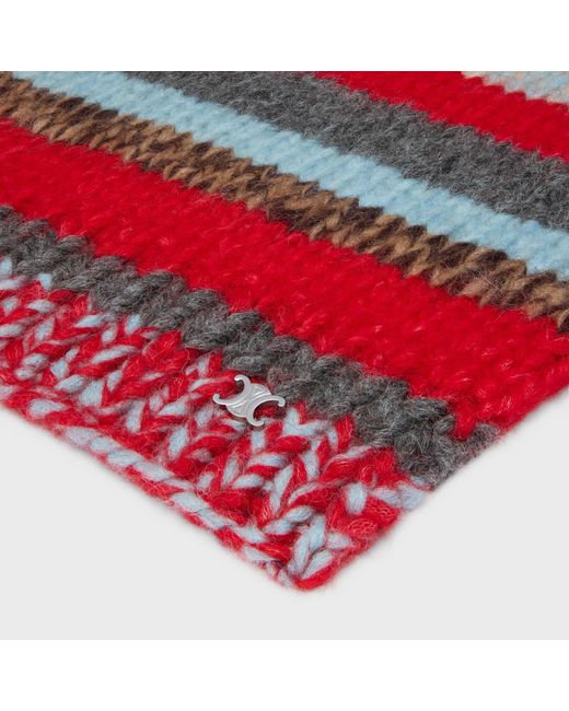 Céline Red Scarf