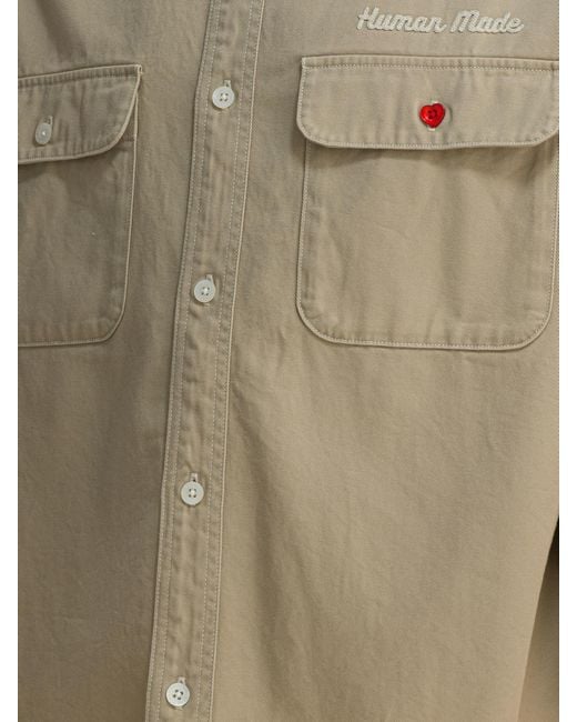 Human Made Green Slogan Patch Pocket Jacket for men