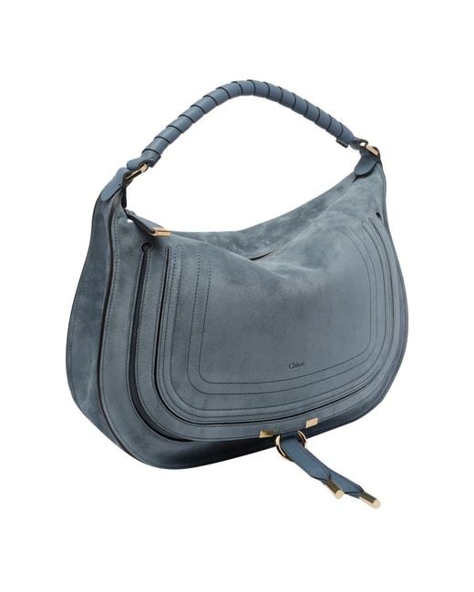 Chloé Blue Chloé Marcie Medium Shoulder Bag
