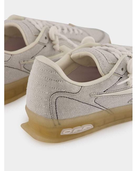 Off-White c/o Virgil Abloh Gray End Of Play Denim Sneakers for men