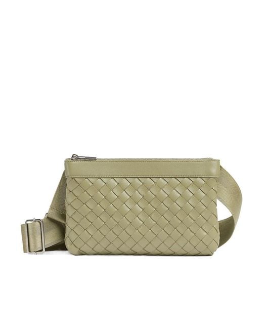 Bottega Veneta Green Intrecciato Duo Bag for men