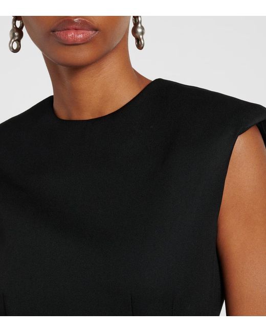 Wardrobe NYC Black Round Neck Sleeveless Dress