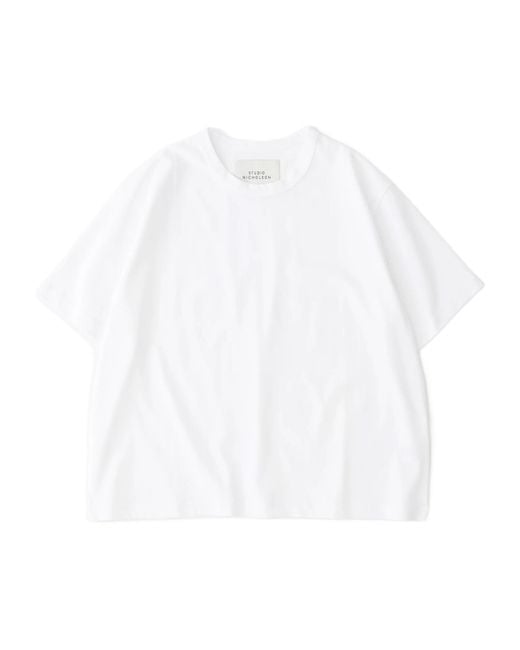 Studio Nicholson White Lee Crewneck T-Shirt