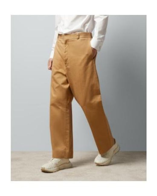 Gucci Natural Twill Straight Trousers for men