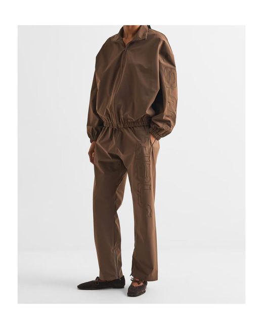 Fear Of God Brown Drawstring Logo Sweatpants