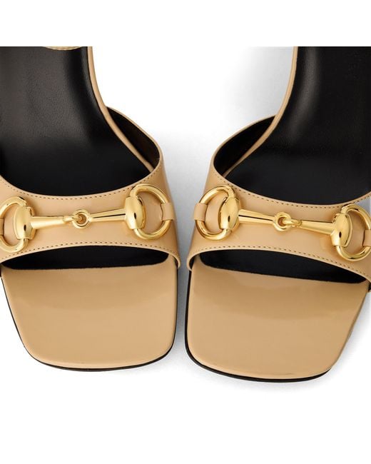 Gucci Metallic Simple High-Heeled Sandals