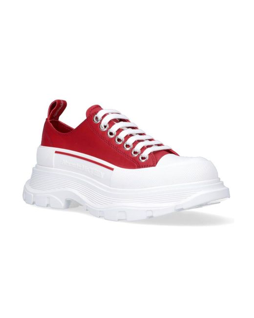McQueen Red Tread Slick Sneakers