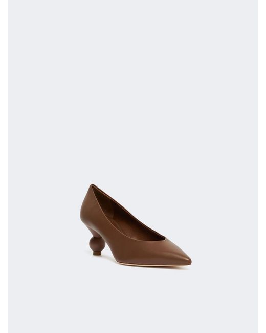 Weekend by Maxmara Brown Pointed-Toe High Heels