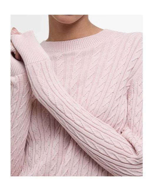 Barbour Pink Long-Sleeved Pullover