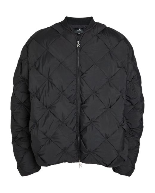 Represent Black Pillow Padded Nylon Jacket for men
