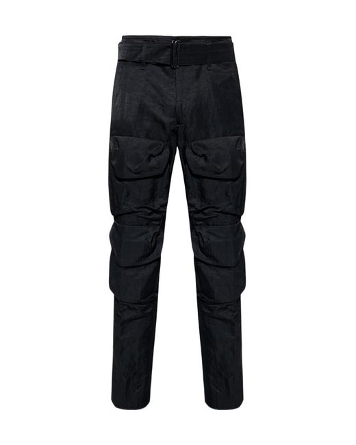 Dries Van Noten Black Multi-Pocket Casual Pants for men
