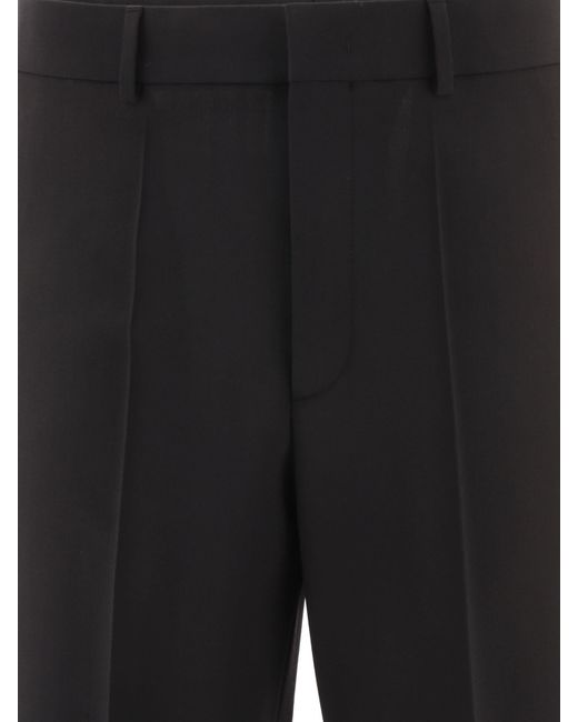 Valentino Black High Waist Tailored Trousers for men