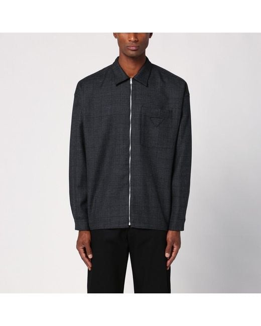 Prada Black Zip-fastening Shirt for men