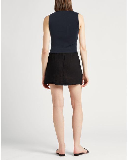 Brunello Cucinelli Blue Sleeveless V-Neck Stretch Top
