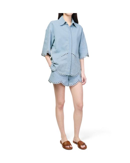 Zimmermann Blue Daylight Denim Shirt